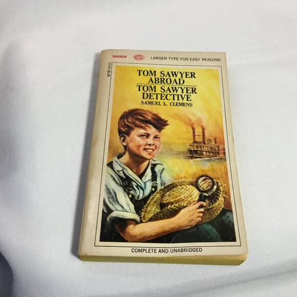 Tom Sawyer Abroad and Tom Sawyer Detective by Mark Twain 1968 Vintage Paperback - Picture 1 of 8